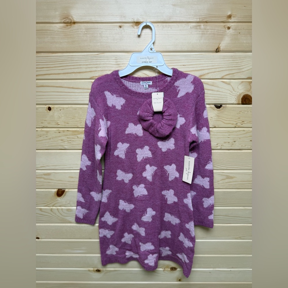 Nanette Lepore Magenta Butterfly Dress Girls 12